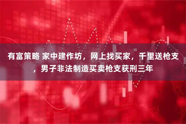 有富策略 家中建作坊，网上找买家，千里送枪支，男子非法制造买卖枪支获刑三年